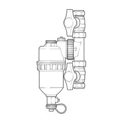 CURA Inline Magnetic Filter - 22mm