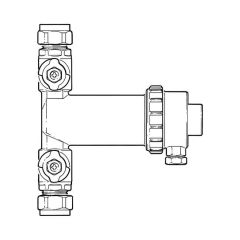 CURA Mini Brass Magnetic Filter - 22mm