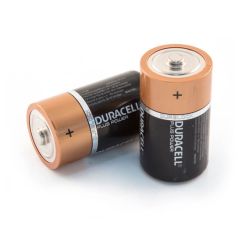 Duracell D Alkaline Batteries - Pack of 2