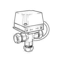 Danfoss HS3 3 Port Mid-position Rotary Shoe Valve 22mm