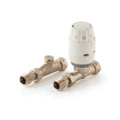 Danfoss RAS-C² Straight TRV with Lockshield - 15mm