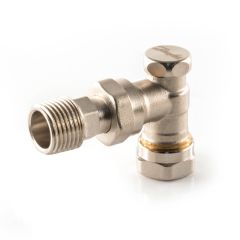 Danfoss RLV-D Angled Lockshield Valve - 15mm