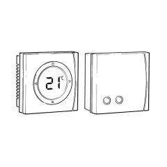 Danfoss TP5001RF Programmable Room Thermostat + RX1-S V2 Receiver