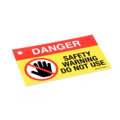 ‘DANGER DO NOT USE’ Safety Warning Label