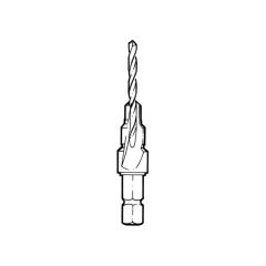 Disston No. 6 Screw Screwdigger - Uses 3/32" Drill Bit