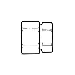 AutoFlare® Gas Pipe Straight Fitting DN22 x 1/2" BSP F