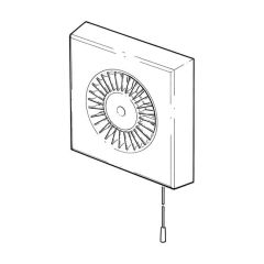 Domus Axial Fan with Pull Cord - 100mm