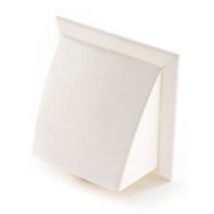 Domus System 100Cowled Rectangular Socket - White