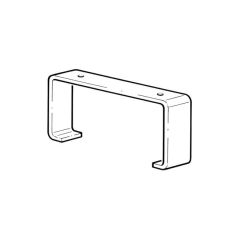 Domus System 100 Flat Channel Clip - White