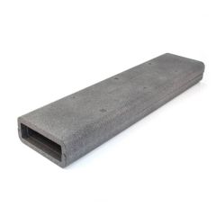 Domus Supertube 125 Flat Channel Insulation 1m Dark Grey