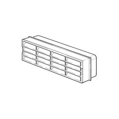 Domus Horizontal Louvred Airbrick - 210 x 65mm White