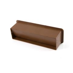 Horizontal Louvred Airbrick & Damper 200 x 56mm Brown