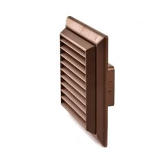 Domus Louvred Grill Rectanular Spigot 100mm Brown