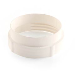 Domus Threaded Hose Connector with Socket 125mm White