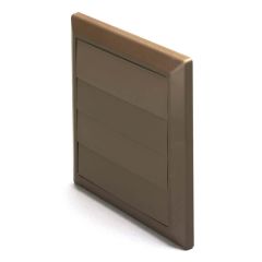 Domus Wall Outlet Round Spigot Brown 125mm 4 Flaps