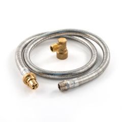 Double Armoured Hose - 4Ft x 1/2" BSP TM x Bayonet