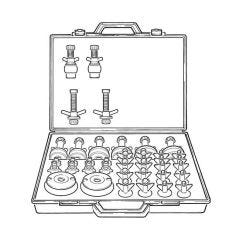 Drain Pressure Test Kit - 43 Pieces