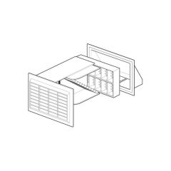 Draughtbuster DB Centurion Ventilator Terracotta/White