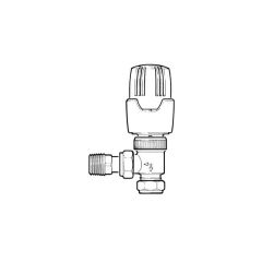 Drayton RT414 Angled Thermostatic Radiator Valve 15mm (TRV)