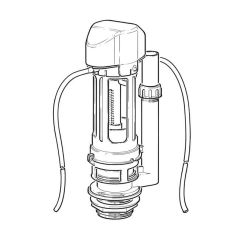 Dudley Niagara Pneumatic Dual Flush Valve - 2"