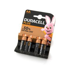 Duracell Plus AA Alkaline Batteries - Pack of 4