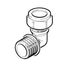 DZR Compression Elbow - 15mm x 1/2" BSP TM