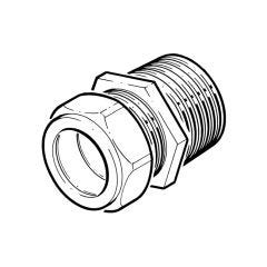 Straight Adaptor DZR Compression - 22mm x 3/4" BSP TM