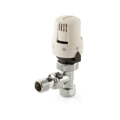 Ecocal Angled Thermostatic Radiator Valve - 10mm