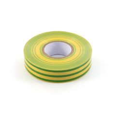 Electrical Insulation Tape - 19mm x 33m Green/Yellow - Striped