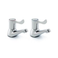 Emilia Quarter Turn Lever Head Bath Taps