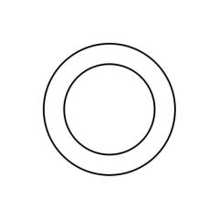 EPDM Gasket for Stub Flange - 4"/110 mm MDPE