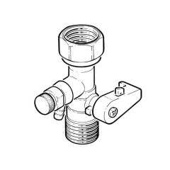 Expansion Vessel Service Valve 3/4" BSP Union x BSP PM