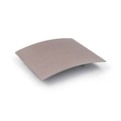 Curved Fascia - 210mm x 202mm Brushed Metal Finish