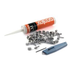 Fixing kit - 30 fasteners & caps - 300 ml sealant