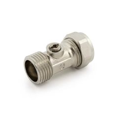 Flat Faced Straight Isolation Valve 15mm x 1/2" BSP PM