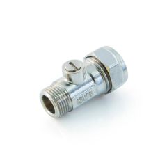 Flat Faced Straight Isolation Valve 15mm x 3/8" BSP PM