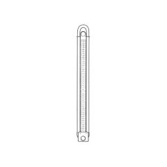 Flexible Manometer 12" 30 mbar Water Gauge