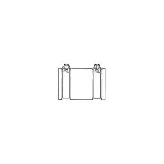 FlexiFlo Straight Coupling, Waste - 38 to 45mm 