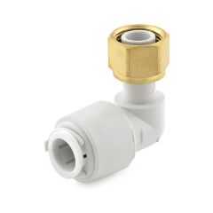 FloPlast FloFit+ Bent Tap Connector - 1/2" BSP x 15mm