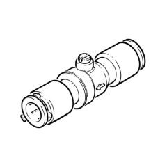 FloPlast FloFit+ Push-fit Isolating Valve - 15mm Chrome