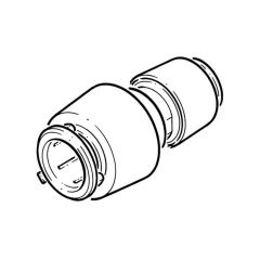 FloPlast FloFit+ Push-fit Reducing Coupler - 22 x 15mm