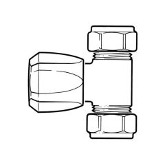 Shower Flow Control Valve - On/Off, Nickel Plated 