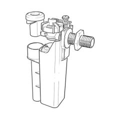 Fluidmaster AIRGAP Delayed Action, Side Entry Float Valve, 1/2" Brass Inlet