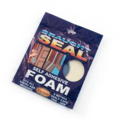 Foam Strip Draught Seal - White 5 m