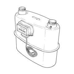 G10P Diaphragm Gas Meter - 16m³/hr