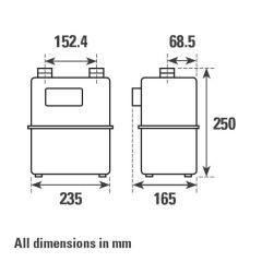 U6P (G4P) Diaphragm Gas Meter