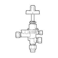 Gas Control Valve Tap with Flame Supervision 0 to 120°C