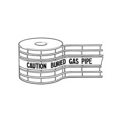 Gas Underground Detectable Tape - 200mm x 100m