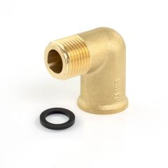 GASM8 Gas Hob Inlet Elbow - Brass