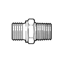 Gas Hose Male Adaptors 3/4" to 3/4" BSP